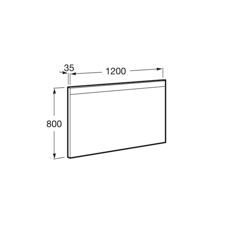 Зеркало Roca Prisma Basic 120 см с подсветкой / A812262000