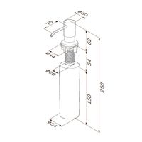 Дозатор для моющего средства AM.PM X-Joy A8437111 сатин — 2