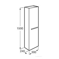 Шкаф-пенал для ванной Roca Victoria Nord 30x24x150 / A857564806 белый глянец — 6