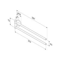 Держатель для полотенец AM.PM X-Joy A85A32622 черный матовый — 7