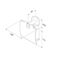 Держатель для туалетной бумаги AM.PM X-Joy A85A341400 хром с крышкой — 7