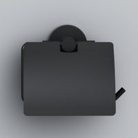 Держатель для туалетной бумаги AM.PM X-Joy A85A341422 черный матовый с крышкой — 2