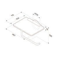 Держатель для туалетной бумаги AM.PM X-Joy A85A341500 хром с полкой — 7