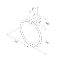 Держатель для полотенец AM.PM X-Joy A85A34422 черный матовый — 7