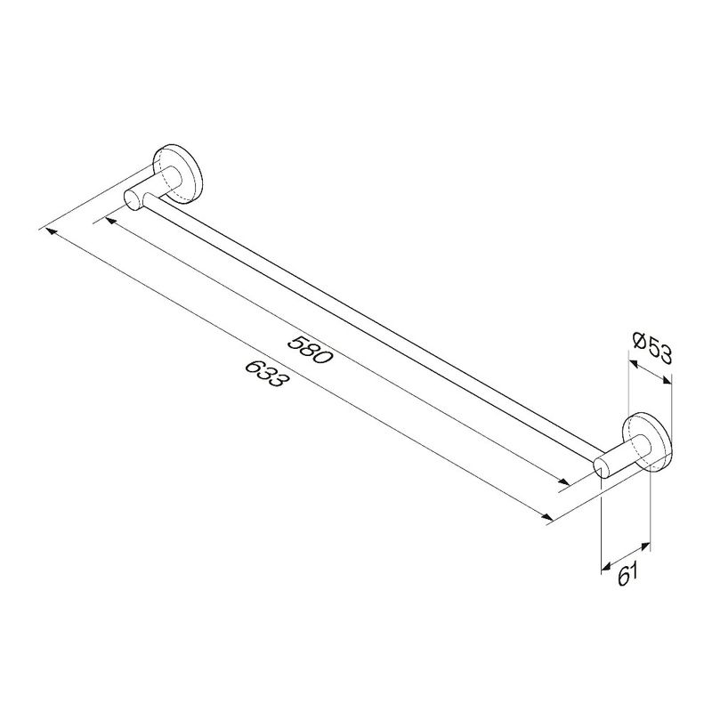 Держатель для полотенец AM.PM X-Joy A85A346422 черный матовый