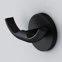 Крючок для ванной AM.PM X-Joy A85A35622 черный матовый двойной — 1
