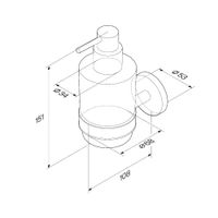 Дозатор для жидкого мыла AM.PM X-Joy A85A36922 черный матовый — 7
