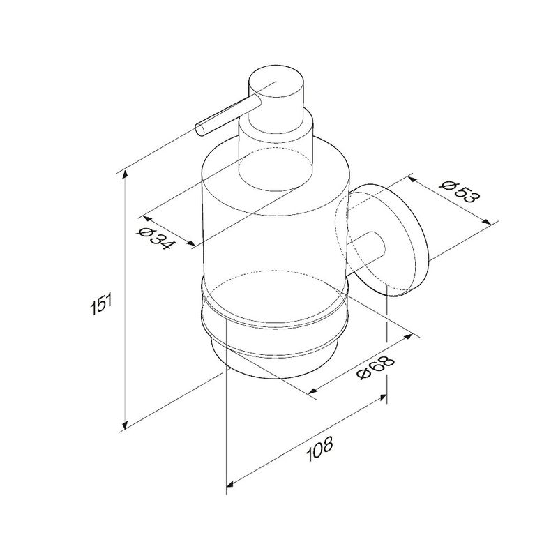Дозатор для жидкого мыла AM.PM X-Joy A85A36922 черный матовый