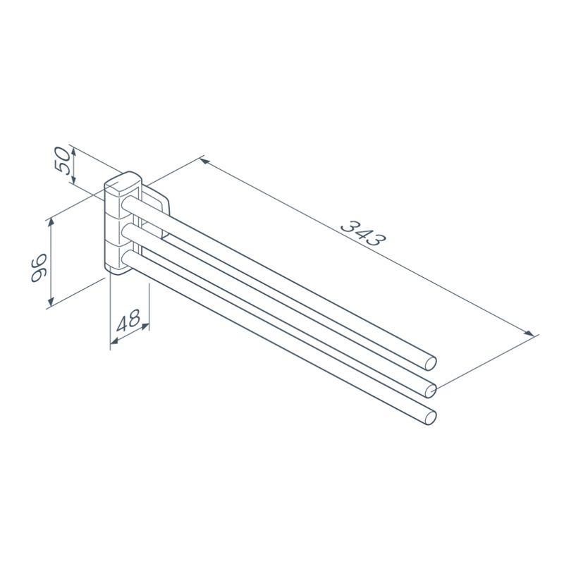 Держатель для полотенец AM.PM Gem A9032700 хром