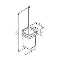 Ершик для унитаза AM.PM Gem A9033400 хром — 7
