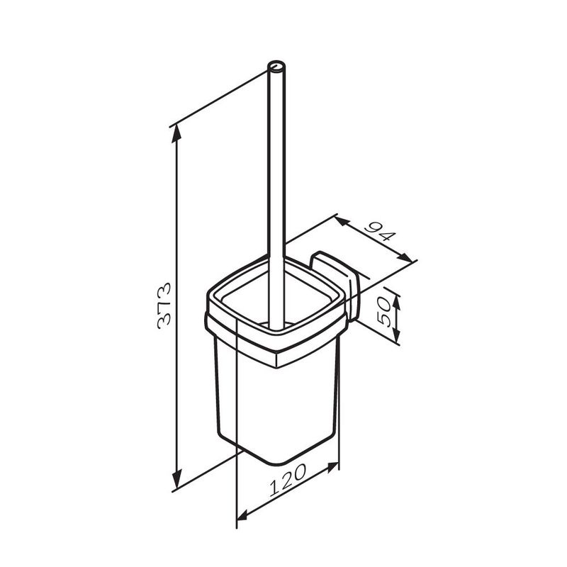 Ершик для унитаза AM.PM Gem A9033400 хром