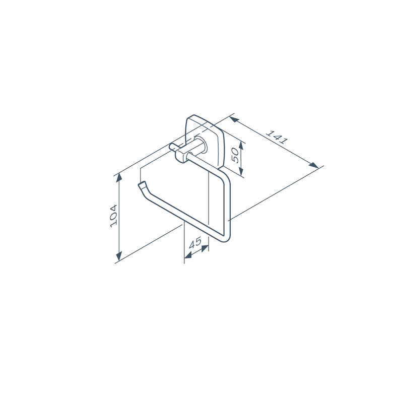 Держатель для туалетной бумаги AM.PM Gem A9034122 черный матовый