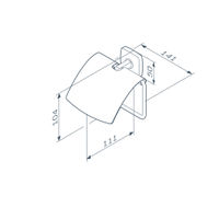 Держатель для туалетной бумаги AM.PM Gem A90341422 черный матовый с крышкой — 7