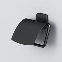 Держатель для туалетной бумаги AM.PM Gem A90341422 черный матовый с крышкой — 1