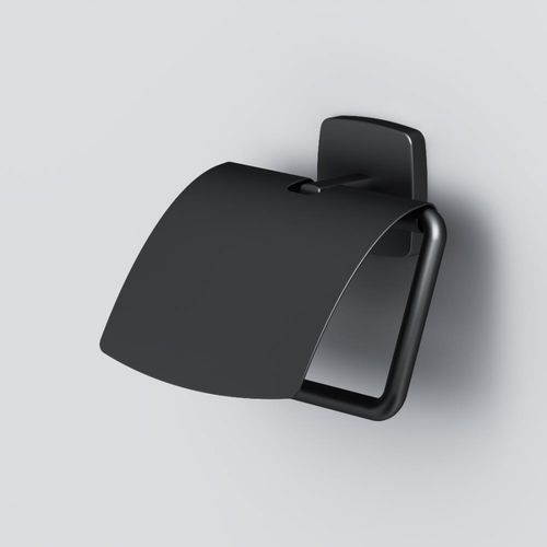 Держатель для туалетной бумаги AM.PM Gem A90341422 черный матовый с крышкой