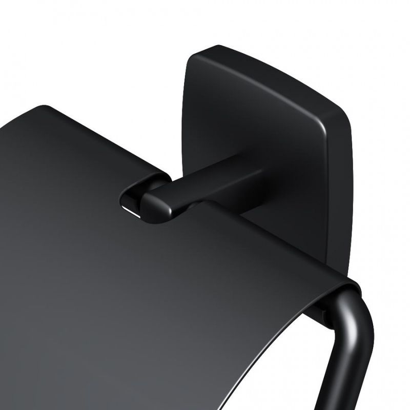 Держатель для туалетной бумаги AM.PM Gem A90341422 черный матовый с крышкой