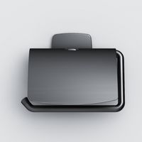 Держатель для туалетной бумаги AM.PM Gem A90341422 черный матовый с крышкой — 3