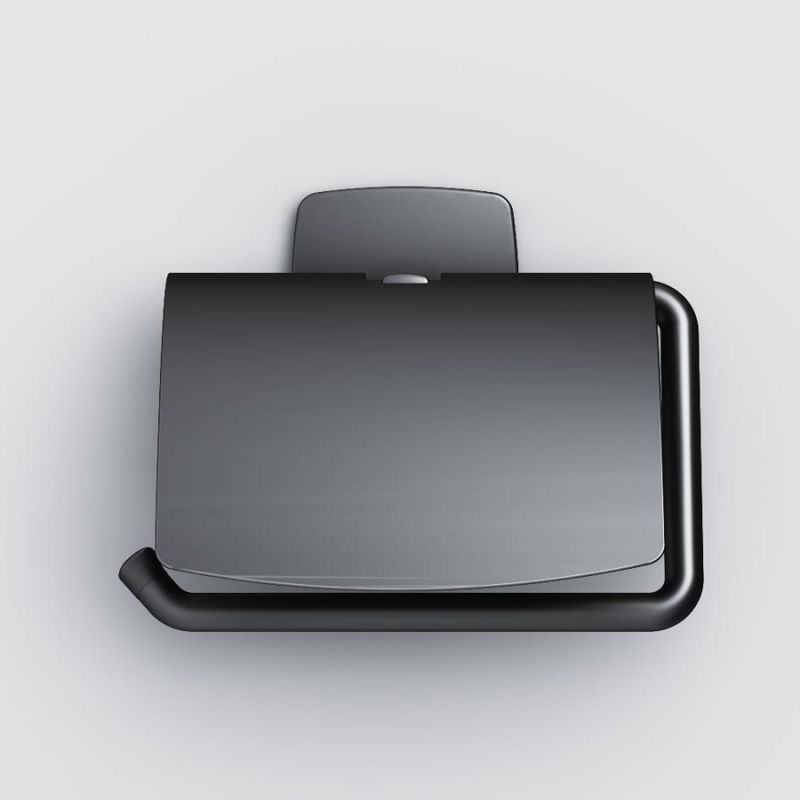 Держатель для туалетной бумаги AM.PM Gem A90341422 черный матовый с крышкой