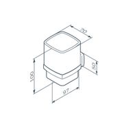 Стакан для зубных щеток AM.PM Gem A9034300 хром — 7