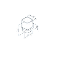 Стакан для зубных щеток AM.PM Gem A9034322 черный матовый — 7