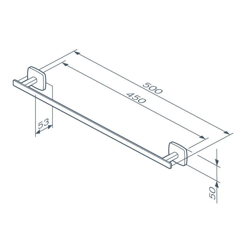 Держатель для полотенец AM.PM Gem A90346400 хром 50 см