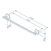 Держатель для полотенец AM.PM Gem A90346422 черный матовый 50 см — 7