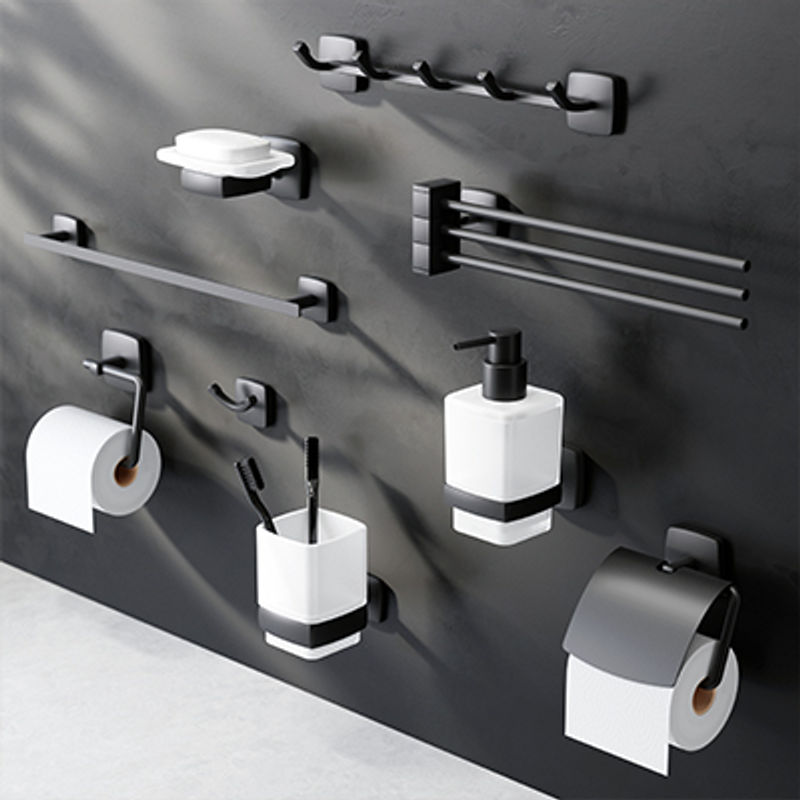 Держатель для полотенец AM.PM Gem A90346422 черный матовый 50 см