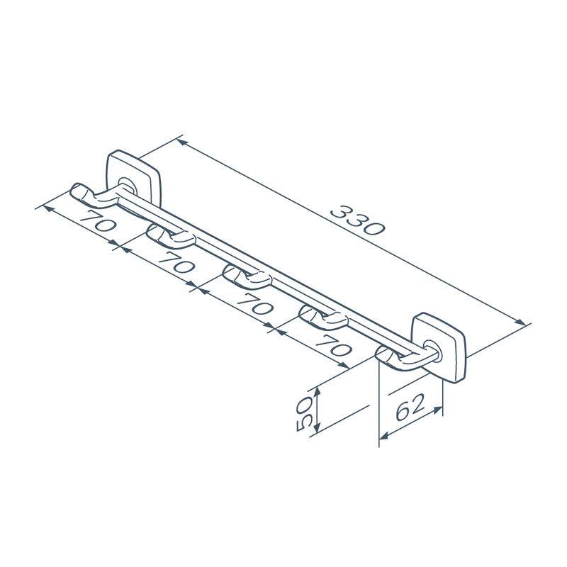 Вешалка для ванной AM.PM Gem A9035922 черный матовый