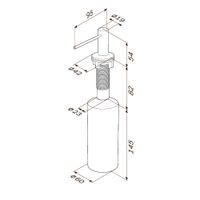 Дозатор для моющего средства AM.PM Gem A9037200 хром — 7