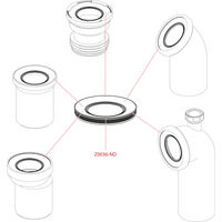 Патрубок для унитаза AlcaDrain (AlcaPlast) A91-400 400 мм — 3