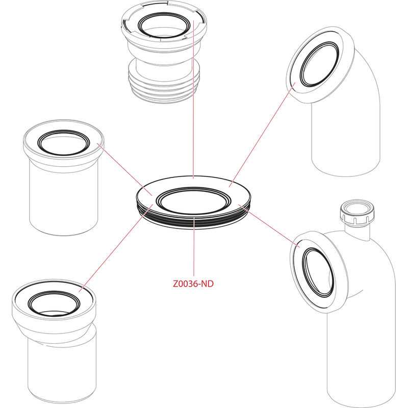 Патрубок для унитаза AlcaDrain (AlcaPlast) A91-400 400 мм