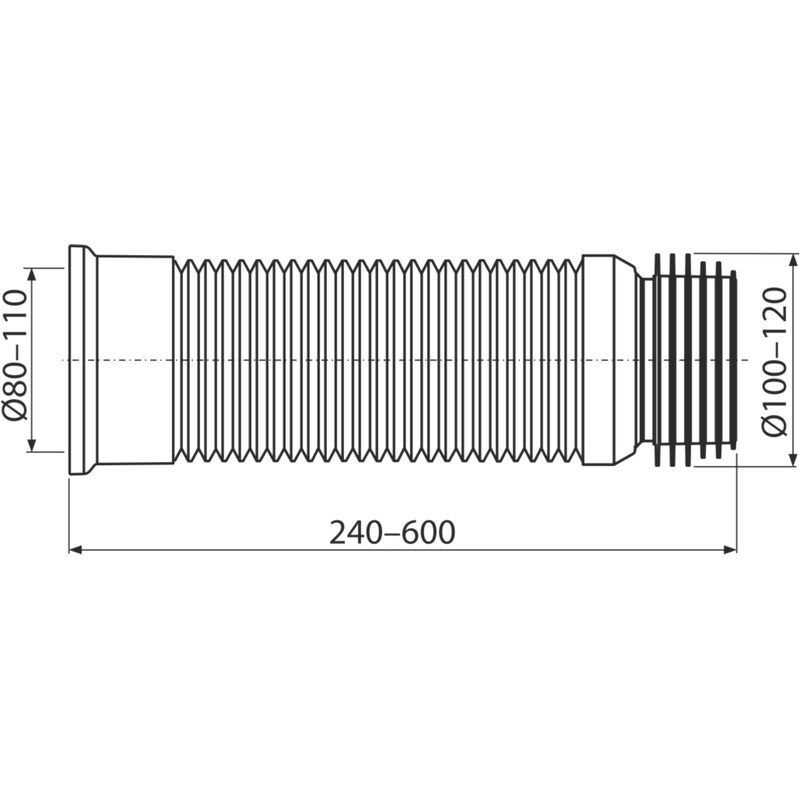 Гофра для унитаза AlcaDrain (AlcaPlast) A97