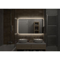 Зеркало Misty Адхил 1200х700 Led холодная подсветка ореол с подогревом / АДХ-02-120/70-14 — 3