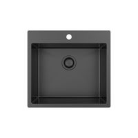 Кухонная мойка из нержавеющей стали AquaSanita Steel AIR 100 N-T graphite — 1