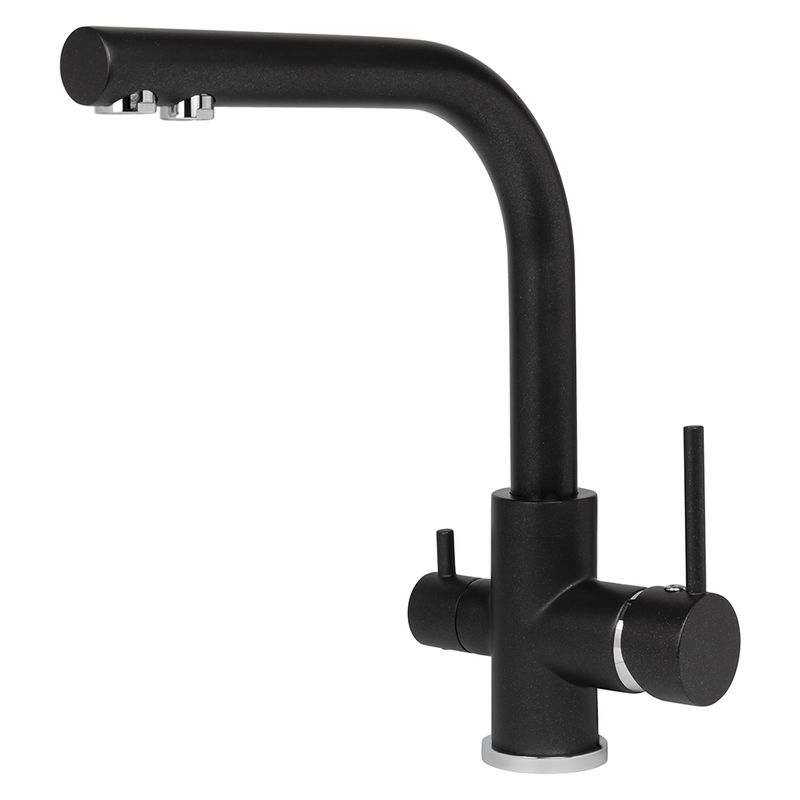 Смеситель для кухни ZorG AKVADUO PREMIUM BRASS black metallic