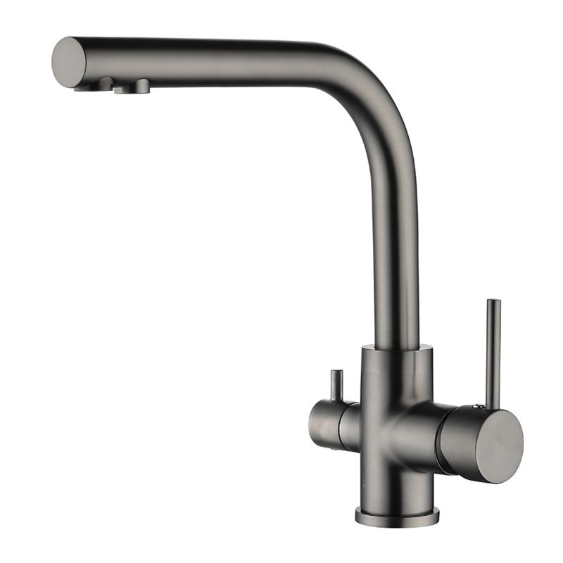 Смеситель для кухни ZorG AKVADUO PREMIUM BRASS PVD Gunblack