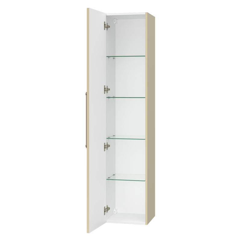 Шкаф-пенал для ванной Brevita Alicante 35 универсальный / ALI-05035-03 капучино матовая эмаль