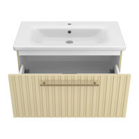 Тумба под раковину Brevita Alicante 80 подвесная с 1 ящ. / ALI-09080-4601Я капучино матовая эмаль — 3