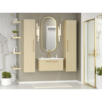 Тумба под раковину Brevita Alicante 80 подвесная с 1 ящ. / ALI-09080-4601Я капучино матовая эмаль — 5