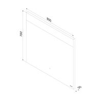 Зеркало AM.PM Libre 80 с подсветкой Invisible Light и системой антизапотевания / M60MOX0801SA — 11