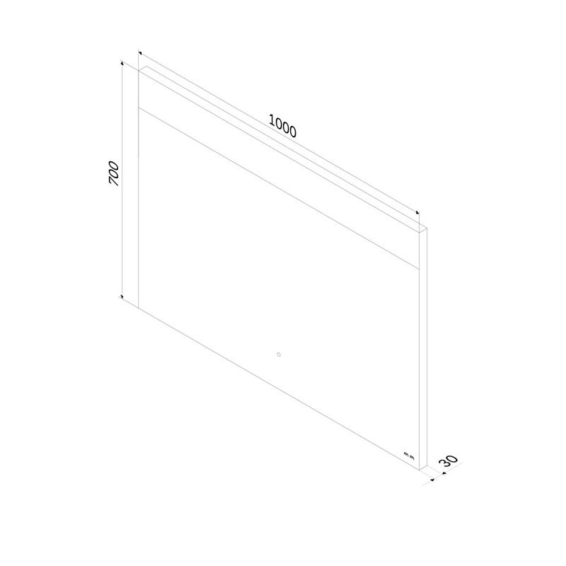 Зеркало AM.PM Libre с подсветкой Invisible Light и системой антизапотевания / M60MOX1001SA