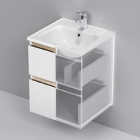 Тумба под раковину AM.PM X-Joy 50 см подвесная 2 ящика / M85AFHX0502WG белый глянец — 7