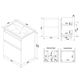 M85AFHX0502WG X-Joy, База под раковину, подвесная, 50 см, 2 ящика, белый глянец