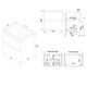 M85AFHX0602WG X-Joy, База под раковину, подвесная, 60 см, 2 ящика, белый глянец