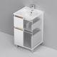 M85AFSX0502WG X-Joy, База под раковину, напольная, 50 см, 2 ящика, белый глянец