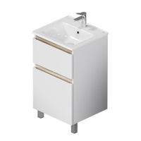 Тумба под раковину AM.PM X-Joy 50 см напольная 2 ящика / M85AFSX0502WG белый глянец — 1