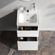 M85AFSX0502WG X-Joy, База под раковину, напольная, 50 см, 2 ящика, белый глянец