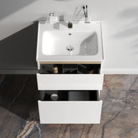 Тумба под раковину AM.PM X-Joy 60 см напольная 2 ящика / M85AFSX06021WG белый глянец — 4