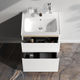 M85AFSX06021WG X-Joy, База под раковину, напольная, 60 см, 2 ящика, белый глянец