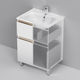 M85AFSX06021WG X-Joy, База под раковину, напольная, 60 см, 2 ящика, белый глянец